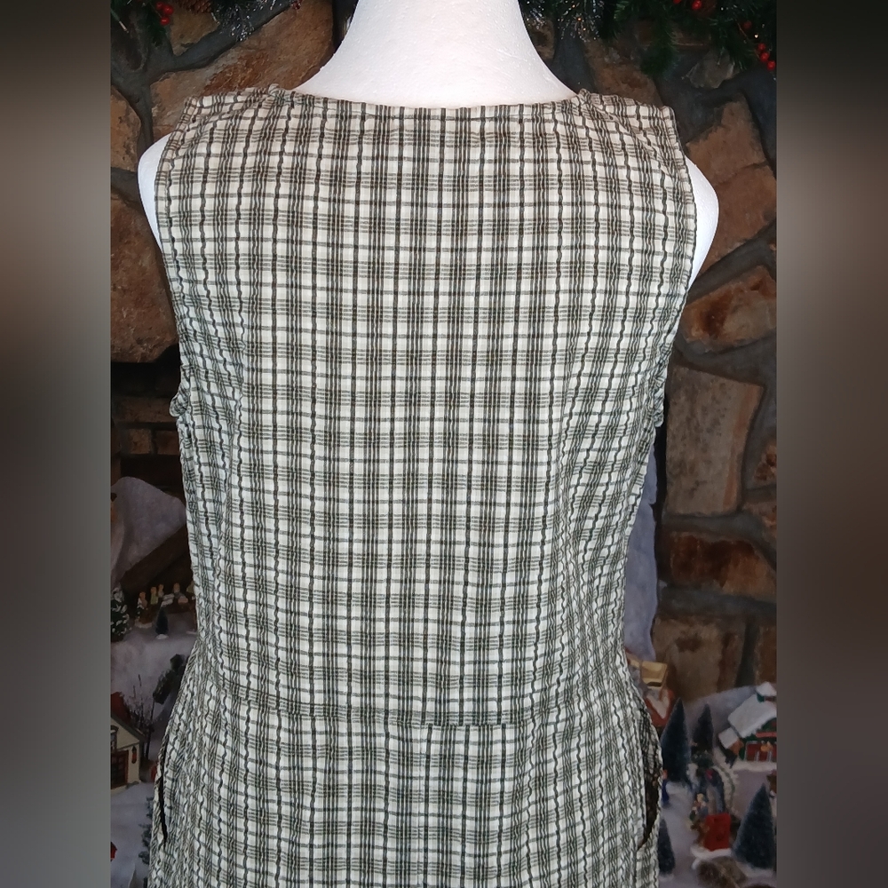 ๐ Bobbie Brooks Elegant Black, White, Cream Checkered Dress Small - Picture 9 of 10
